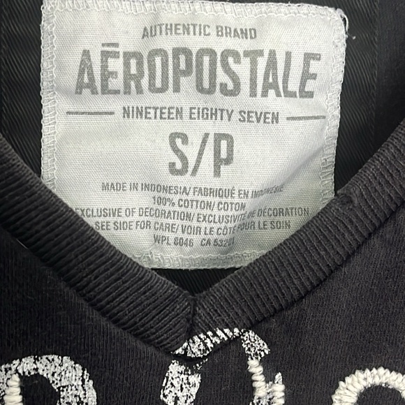 Vintage men’s Aeropostale single stitch black est. 1987 short sleeve t shirt S/P - Picture 3 of 16